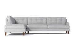 Virgil 2pc Sectional Sofa :: Leg Finish: Pecan / Configuration: LAF - Chaise on the Left