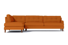 Virgil 2pc Sectional Sofa :: Leg Finish: Pecan / Configuration: LAF - Chaise on the Left