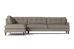 Virgil 2pc Sectional Sofa :: Leg Finish: Pecan / Configuration: LAF - Chaise on the Left