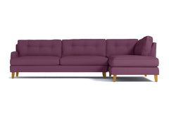 Virgil 2pc Sectional Sofa :: Leg Finish: Natural / Configuration: RAF - Chaise on the Right