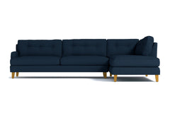 Virgil 2pc Sectional Sofa :: Leg Finish: Natural / Configuration: RAF - Chaise on the Right