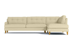 Virgil 2pc Sectional Sofa :: Leg Finish: Natural / Configuration: RAF - Chaise on the Right