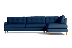 Virgil 2pc Sectional Sofa :: Leg Finish: Natural / Configuration: RAF - Chaise on the Right