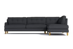 Virgil 2pc Sectional Sofa :: Leg Finish: Natural / Configuration: RAF - Chaise on the Right
