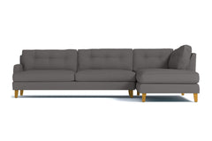 Virgil 2pc Sectional Sofa :: Leg Finish: Natural / Configuration: RAF - Chaise on the Right