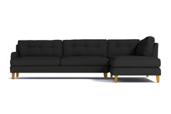 Virgil 2pc Sectional Sofa :: Leg Finish: Natural / Configuration: RAF - Chaise on the Right