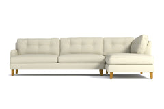 Virgil 2pc Sectional Sofa :: Leg Finish: Natural / Configuration: RAF - Chaise on the Right