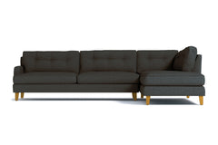 Virgil 2pc Sectional Sofa :: Leg Finish: Natural / Configuration: RAF - Chaise on the Right