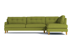 Virgil 2pc Sectional Sofa :: Leg Finish: Natural / Configuration: RAF - Chaise on the Right