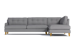 Virgil 2pc Sectional Sofa :: Leg Finish: Natural / Configuration: RAF - Chaise on the Right