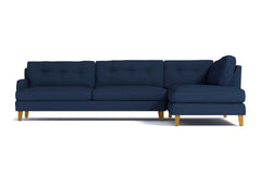 Virgil 2pc Sectional Sofa :: Leg Finish: Natural / Configuration: RAF - Chaise on the Right