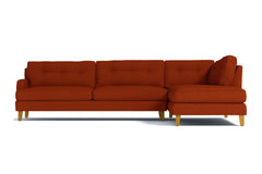 Virgil 2pc Sectional Sofa :: Leg Finish: Natural / Configuration: RAF - Chaise on the Right
