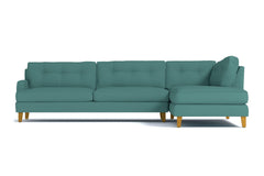 Virgil 2pc Sectional Sofa :: Leg Finish: Natural / Configuration: RAF - Chaise on the Right