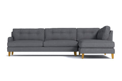 Virgil 2pc Sectional Sofa :: Leg Finish: Natural / Configuration: RAF - Chaise on the Right
