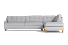 Virgil 2pc Sectional Sofa :: Leg Finish: Natural / Configuration: RAF - Chaise on the Right
