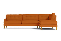 Virgil 2pc Sectional Sofa :: Leg Finish: Natural / Configuration: RAF - Chaise on the Right
