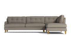 Virgil 2pc Sectional Sofa :: Leg Finish: Natural / Configuration: RAF - Chaise on the Right