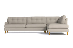 Virgil 2pc Sectional Sofa :: Leg Finish: Natural / Configuration: RAF - Chaise on the Right