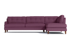 Virgil 2pc Sectional Sofa :: Leg Finish: Pecan / Configuration: RAF - Chaise on the Right