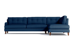 Virgil 2pc Sectional Sofa :: Leg Finish: Pecan / Configuration: RAF - Chaise on the Right