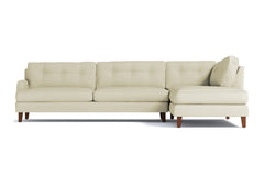 Virgil 2pc Sectional Sofa :: Leg Finish: Pecan / Configuration: RAF - Chaise on the Right