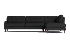 Virgil 2pc Sectional Sofa :: Leg Finish: Pecan / Configuration: RAF - Chaise on the Right