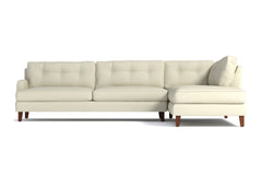 Virgil 2pc Sectional Sofa :: Leg Finish: Pecan / Configuration: RAF - Chaise on the Right