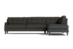Virgil 2pc Sectional Sofa :: Leg Finish: Pecan / Configuration: RAF - Chaise on the Right