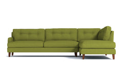 Virgil 2pc Sectional Sofa :: Leg Finish: Pecan / Configuration: RAF - Chaise on the Right