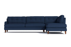 Virgil 2pc Sectional Sofa :: Leg Finish: Pecan / Configuration: RAF - Chaise on the Right