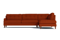 Virgil 2pc Sectional Sofa :: Leg Finish: Pecan / Configuration: RAF - Chaise on the Right