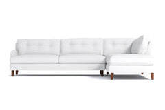 Virgil 2pc Sectional Sofa :: Leg Finish: Pecan / Configuration: RAF - Chaise on the Right