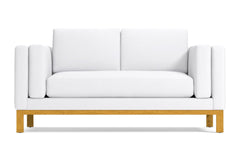 Walton Apartment Size Sofa :: Leg Finish: Natural