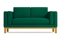 Walton Apartment Size Sofa :: Leg Finish: Natural