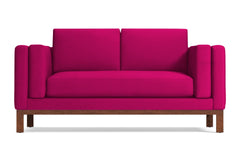 Walton Apartment Size Sofa :: Leg Finish: Pecan