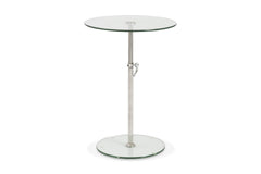 Everett Adjustable Table CLEAR