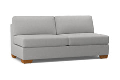Melrose Armless Sofa :: Leg Finish: Pecan