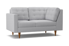 Logan Left Arm Corner Loveseat :: Leg Finish: Pecan / Configuration: LAF - Chaise on the Left