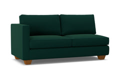 Catalina Left Arm Apartment Size Sofa :: Leg Finish: Pecan / Configuration: LAF - Chaise on the Left