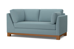 Avalon Right Arm Corner Apt Size Sofa :: Leg Finish: Pecan / Configuration: RAF - Chaise on the Right