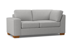Melrose Left Arm Corner Loveseat :: Leg Finish: Pecan / Configuration: LAF - Chaise on the Left