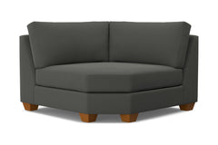 Tuxedo Round Corner :: Leg Finish: Pecan