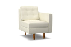 Logan Right Arm Chair :: Leg Finish: Pecan / Configuration: RAF - Chaise on the Right