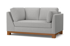 Avalon Right Arm Corner Loveseat :: Leg Finish: Pecan / Configuration: RAF - Chaise on the Right