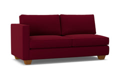 Catalina Left Arm Apartment Size Sofa :: Leg Finish: Pecan / Configuration: LAF - Chaise on the Left