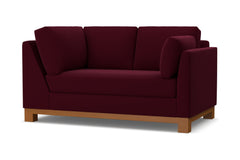 Avalon Right Arm Corner Loveseat :: Leg Finish: Pecan / Configuration: RAF - Chaise on the Right