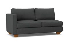 Catalina Left Arm Apartment Size Sofa :: Leg Finish: Pecan / Configuration: LAF - Chaise on the Left