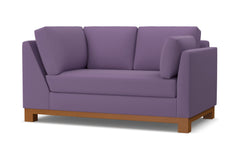 Avalon Right Arm Corner Loveseat :: Leg Finish: Pecan / Configuration: RAF - Chaise on the Right