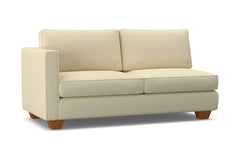 Catalina Left Arm Apartment Size Sofa :: Leg Finish: Pecan / Configuration: LAF - Chaise on the Left