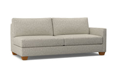 Tuxedo Right Arm Sofa :: Leg Finish: Pecan / Configuration: RAF - Chaise on the Right